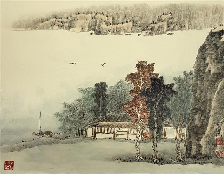 洪平濤-松影和煦