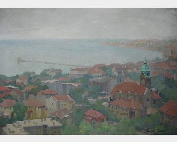 山東青島：風雨中的鐘樓 