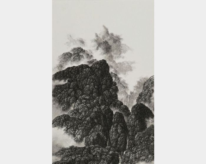 直立山景之二 Precipitous Mountain Scene Ⅱ