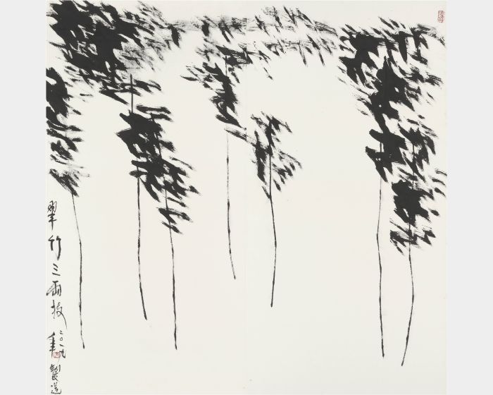 翠竹三兩枝