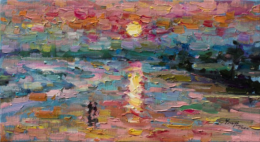 翁明哲-夕落的沙灘