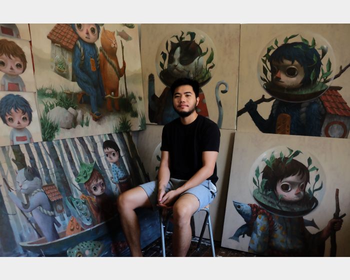 Mark Jeffrey R.santos 原画　一点もの　unique Get Lost in the Fantasy World painted by Mark jeffrey R