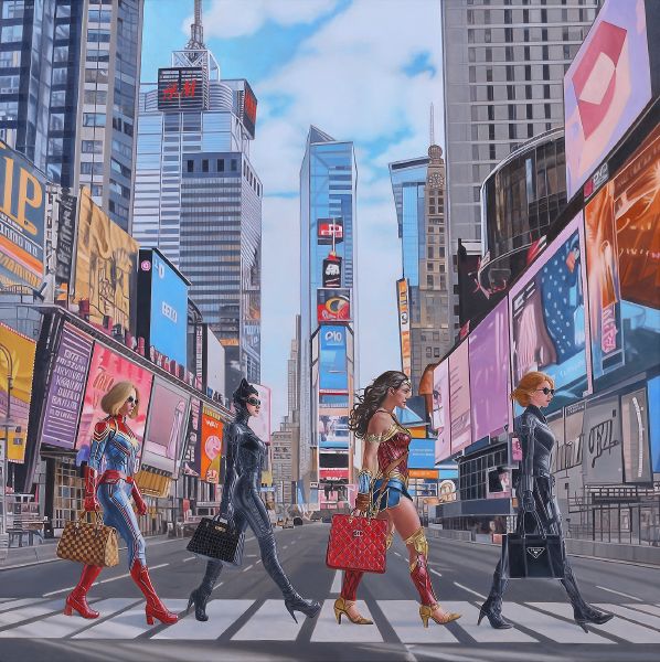 曹文瑞-時代廣場上的時尚縱隊  A Fashion Formation in Times Square