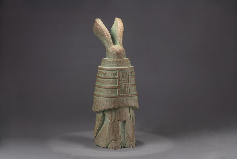 詹哲名-銅夢兔俑  Bronze Rabbit Figurine
