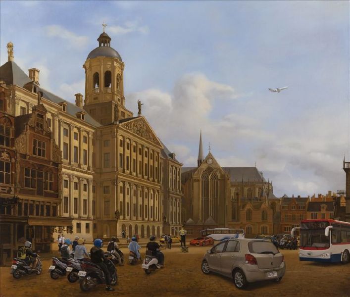 盧昉-誤闖入十七世紀阿姆斯特丹的車陣 Traffic in 17th Century Amsterdam