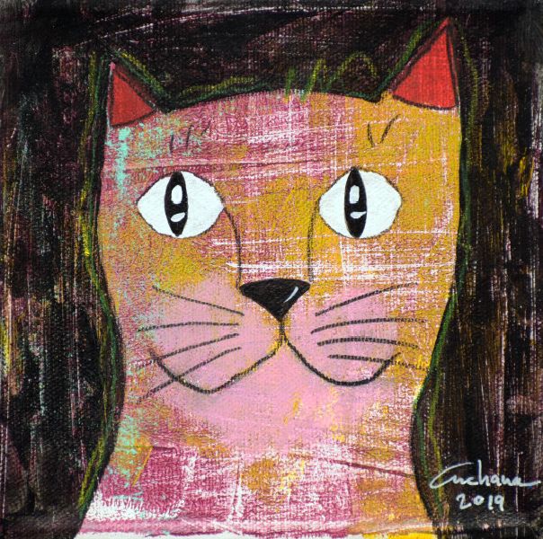 安恰娜‧恰麗亞琶朋-(NEW)黑色系列：寵愛貓咪 #2S