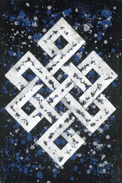 S.Bishwa Ⅱ-Endless Knot in blue