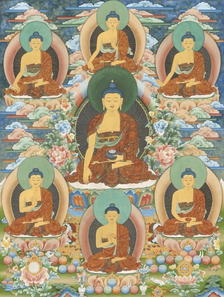 金寶旺楚克  GYEMPO WANGCHUK-七佛圖 Seven Buddha