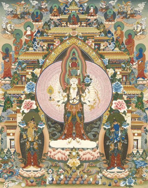 金寶旺楚克  GYEMPO WANGCHUK-The Thousand-hand Avalokiteshvara 