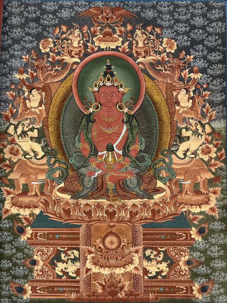 Bhutan thangka painters-長壽佛
