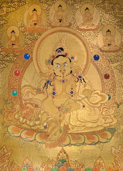 Nepal thangka painters-大金黃財神