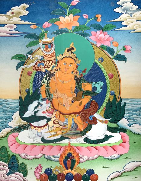 Nepal thangka painters-財寶天王