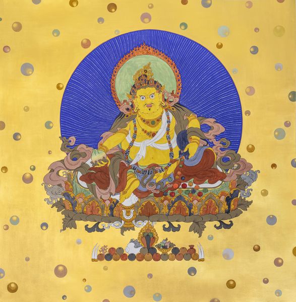 帕桑托布傑  PASSANG TOBGAY-Yellow Zambala, (The God of Fortune and Wealth)