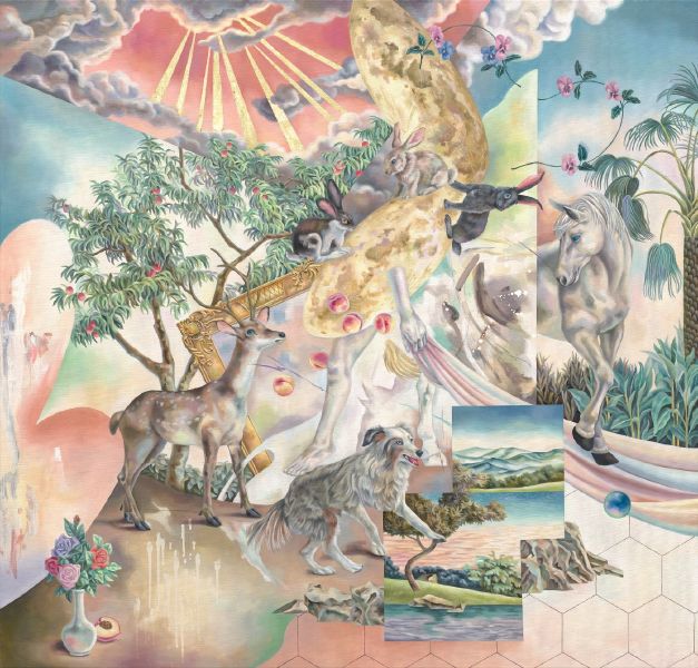歐靜雲-有杏桃樹的風景