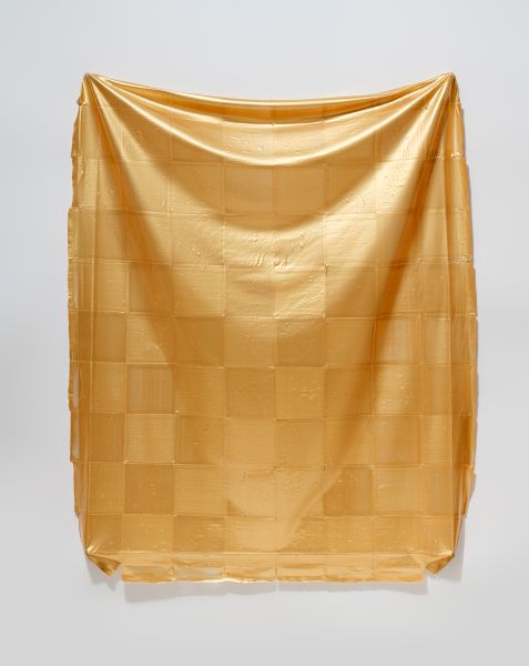 黃冠鈞-有經緯的平織－金   Plain Weave with Warp and Weft – Gold