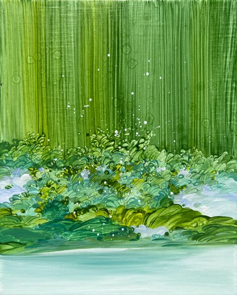 黃品玲-綠色瀑布下的思緒 Thoughts Under the Green Waterfall