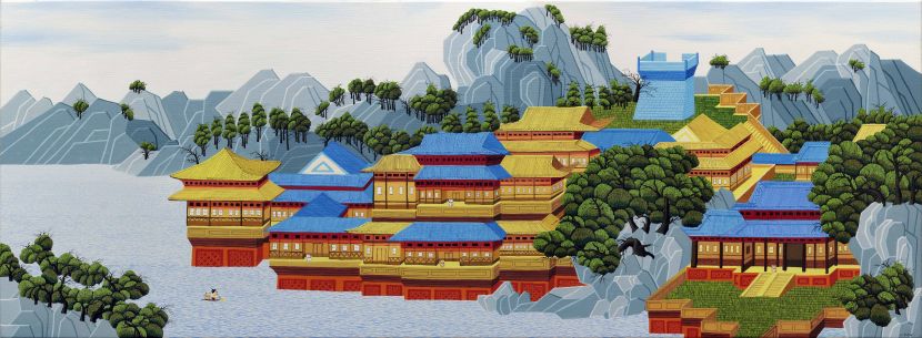 鄭崇孝-藍屋門前的貓