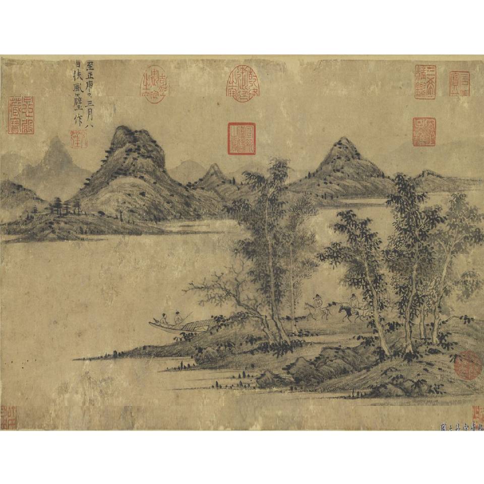 元 馬琬_春江問渡_34.2x49.9cm_1360