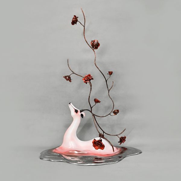 林聖啟-鏡中鹿－花語