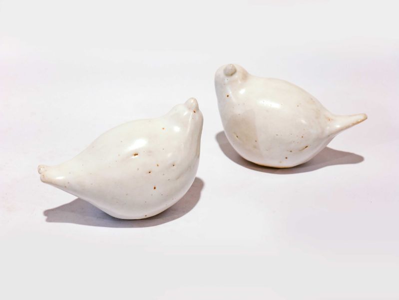吳仲宗-白鳥(單件)--陶瓷藝品