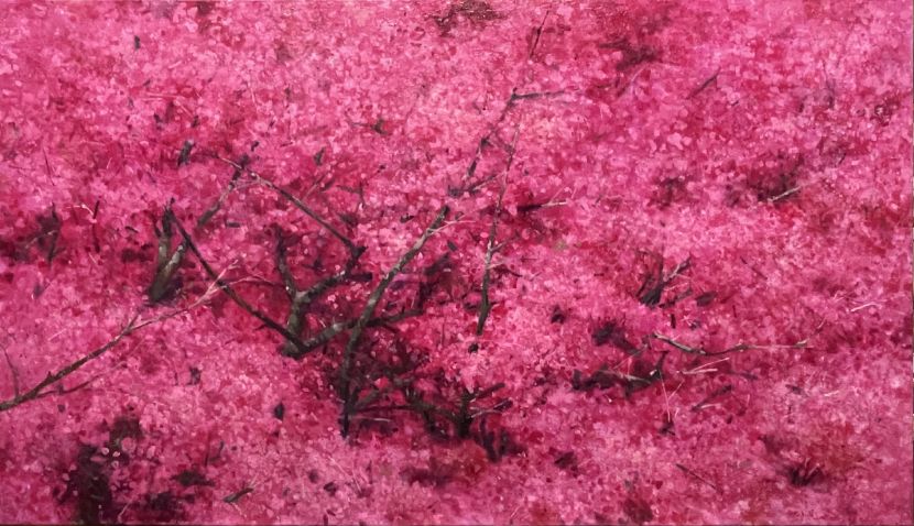 沈東榮-粉紅花毯  