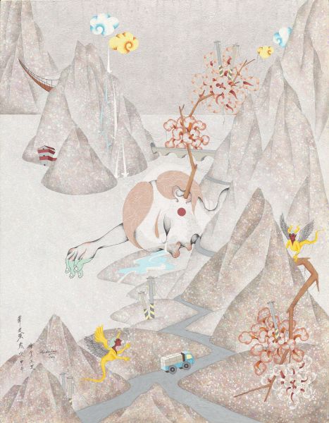 華建强-骨肉分離系列－山洞口 Divided in Blood – A Cave