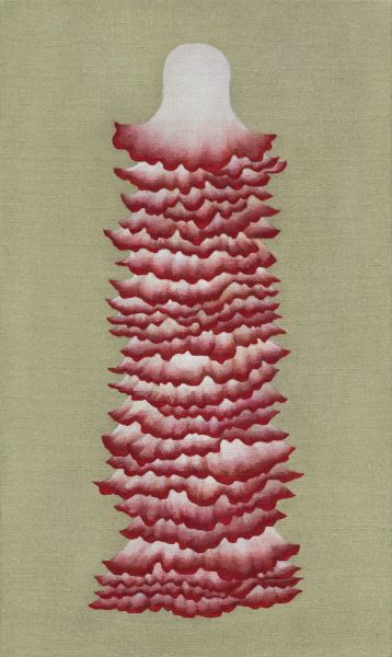 土屋祐子-Tiered Skirt #4 (Bloody Flower)