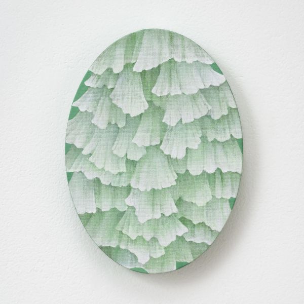 土屋祐子-Tiered Skirt #16 (Green Room)