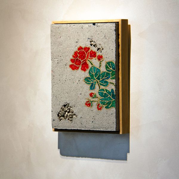 廖昭豪-寫生花卉圖13 Copper Wire Flooring: The Sketching of Flower