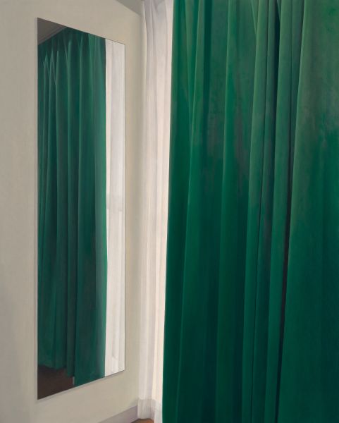 廖震平-窗簾與鏡子-3 Curtain and mirror-3