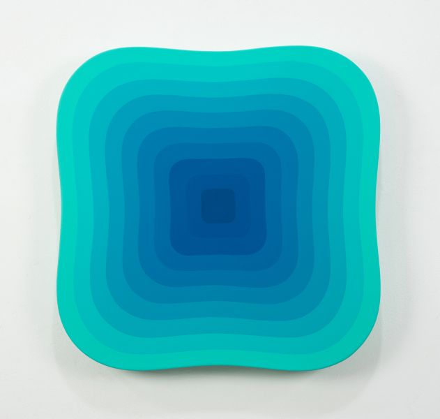 楊・克拉-Vibrating Small Square (Turquoise) 0123