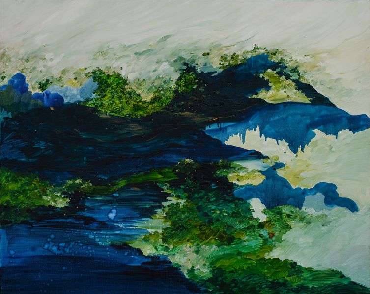 ⿈品玲-河面上的植物 Plants Flowing on the River