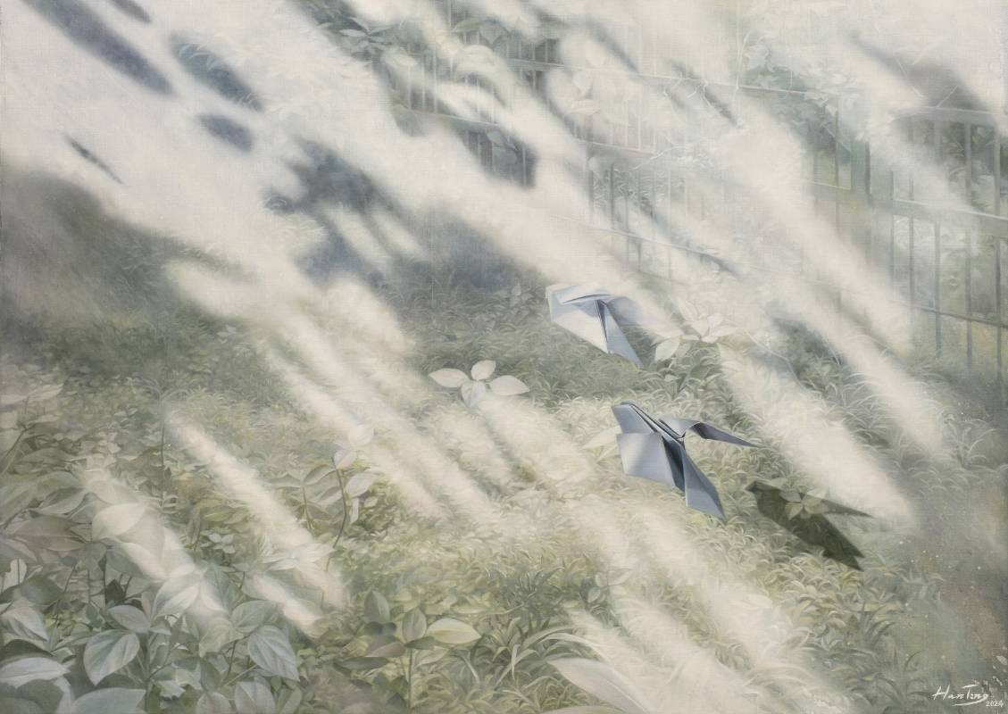 蔡函庭 / 日日的念想XIII：盛夏 / 65×91cm / 油畫畫布 / 2024
