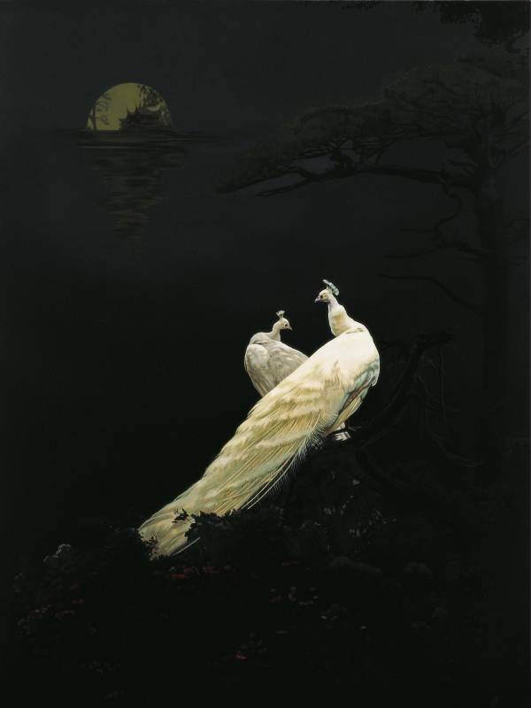 萬太豐 / 浮生之鳳求凰‧2 / 200×150cm / 油畫畫布 / 2013