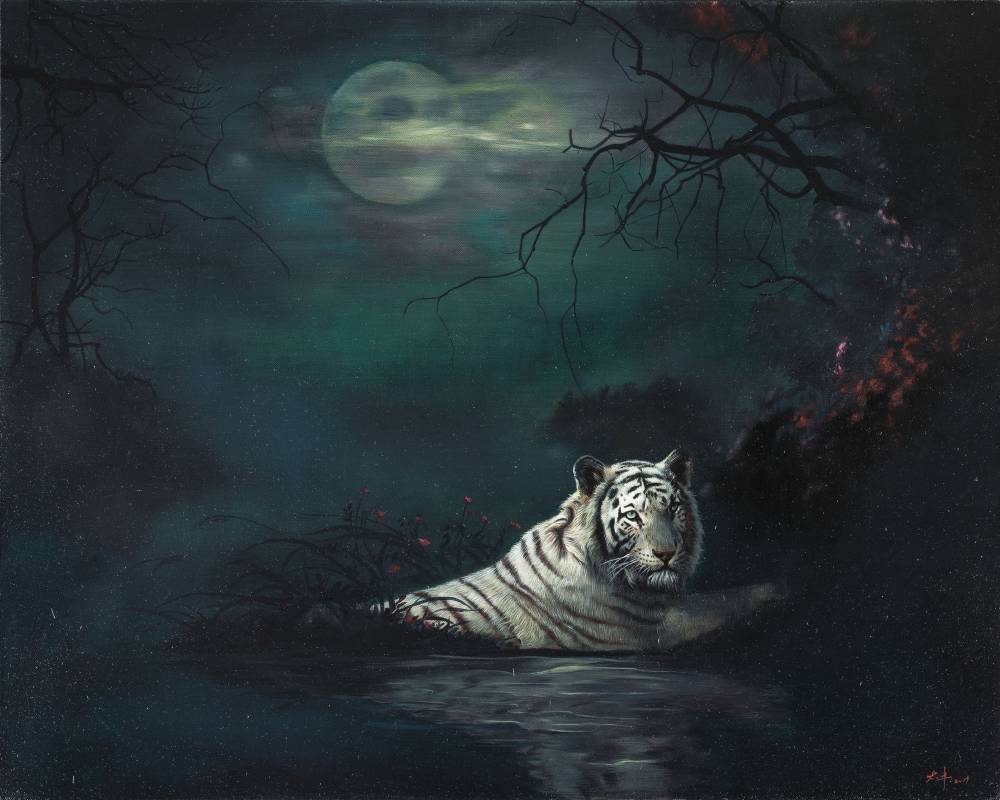 萬太豐 / 舊時月色‧3 / 100×80cm / 油畫畫布 / 2019