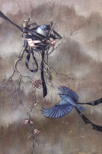 Tsai Han-Ting - The Happy Blue Bird VIII: Nest，2018
