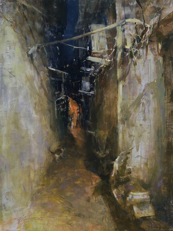 曾新耀　沒有終點的起點　　 61 * 45.7 cm (14)　　 油畫／畫板　 2025