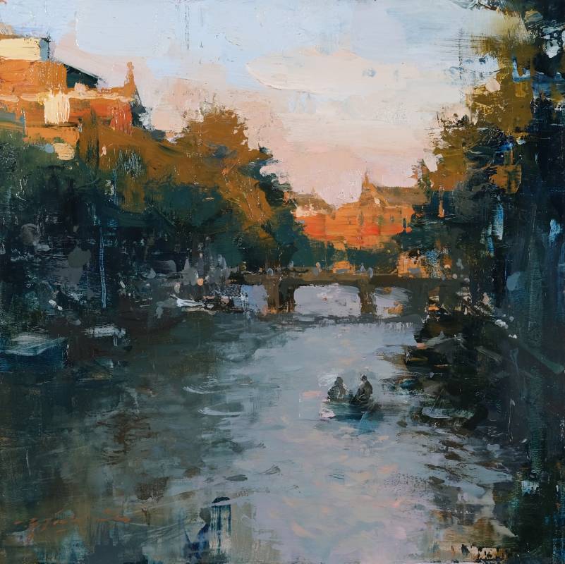 曾新耀　荷蘭印象　　No.1 30.5 * 30.5 cm (5)　　 油畫／畫板　 2025