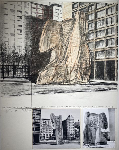 克里斯妥 - Wrapped Sylvette,project for washington square village N.Y，1973