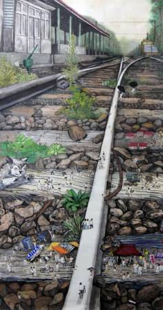 羅鳴凱-蜉蝣天地系列：鐵道下的南柯一夢