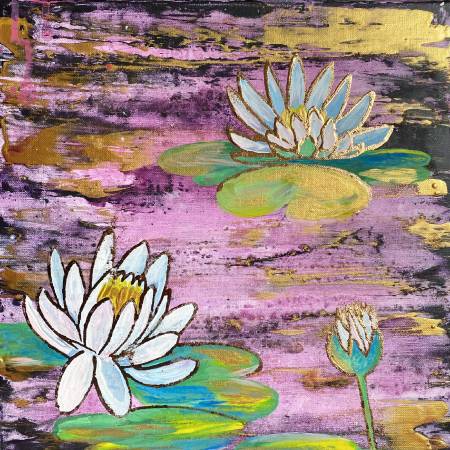 葛拉娜-Water lilies in pink river