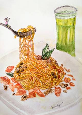 陶若蘭-食趣-義大利麵溜滑梯 Fun Food-Spaghetti Slide