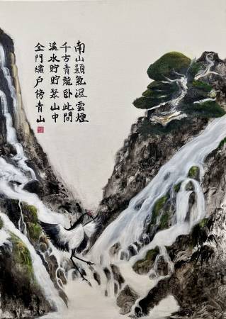 楊千慧 / 金子茉白（日本名）-丹頂鶴 長壽 題詞