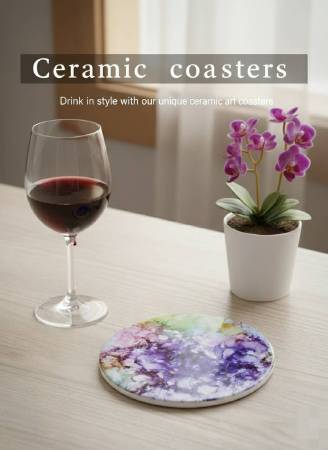 艾莎藝術-陶瓷吸水杯墊(2片)