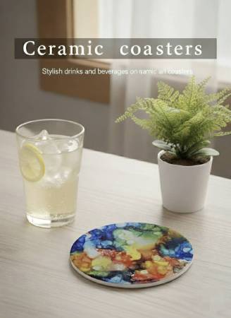 艾莎藝術-陶瓷吸水杯墊(2片)