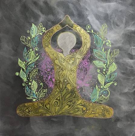 劉肖蘭-尋找心的聲音(畫作帶金屬光澤)