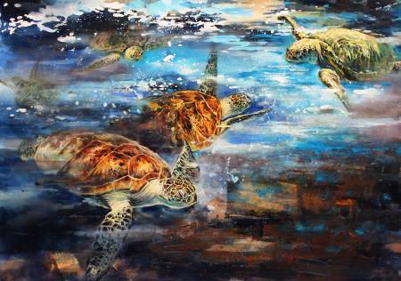 劉得興-生態都市人文系列6 - 逆境中的海龜