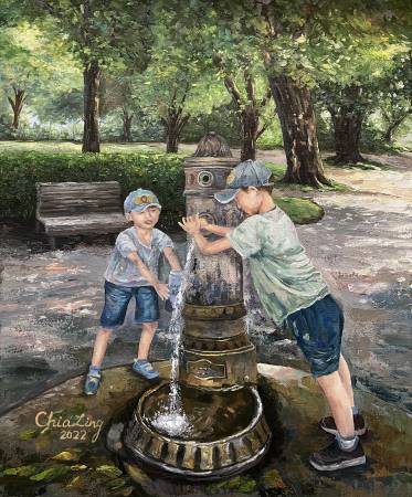 吳家綾-夏日的泉水 Fountain in Summer