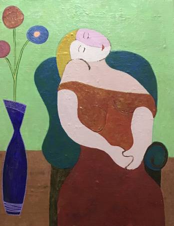 劉肖蘭-悠閒的女人和她的花