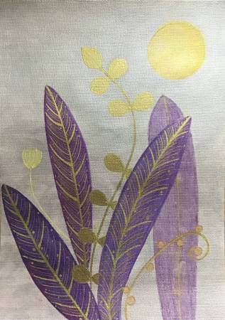 劉肖蘭-豐盈系列-金枝玉葉(作品含金屬光澤)